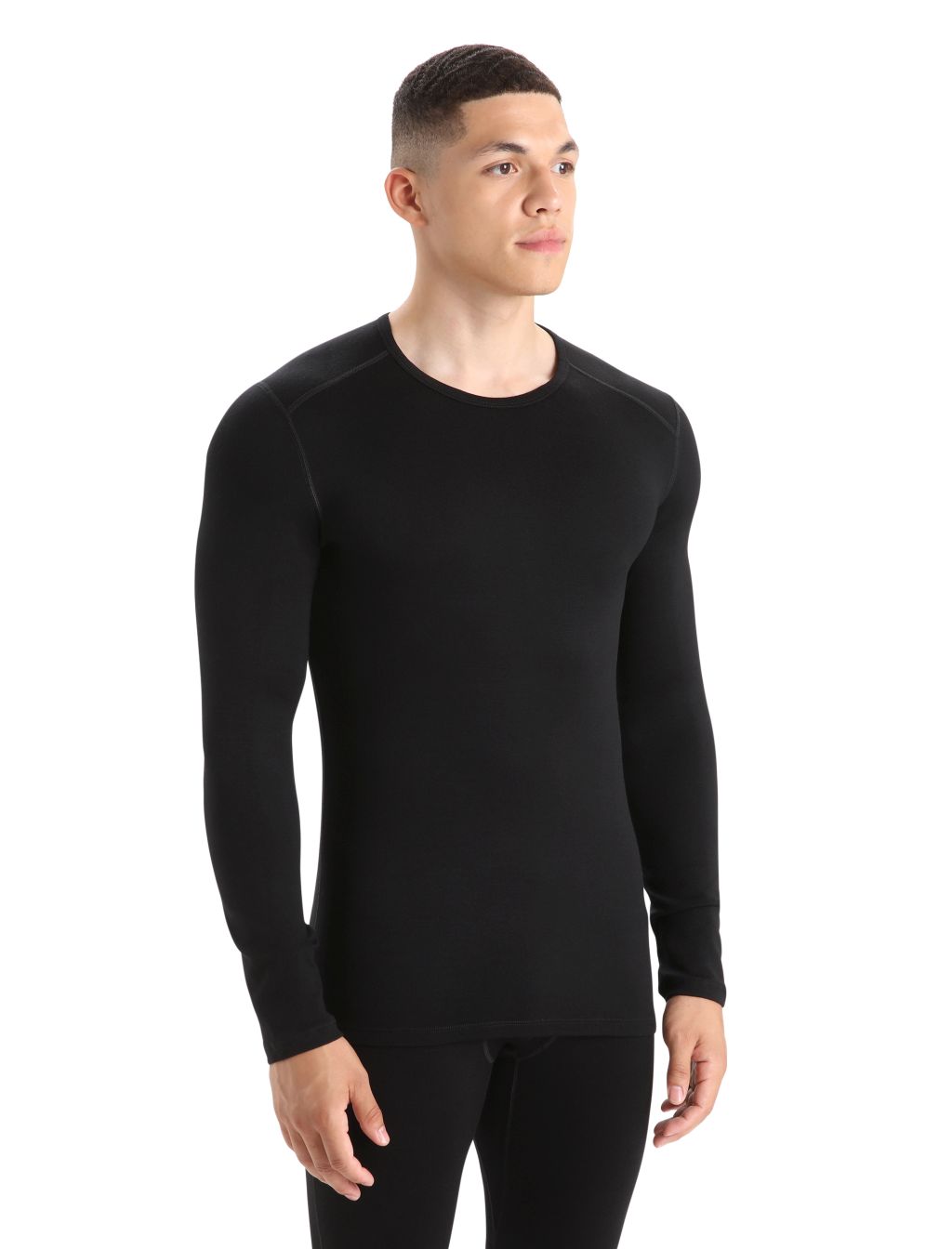 Pánské triko ICEBREAKER Mens 260 Tech LS Crewe, Black velikost: M