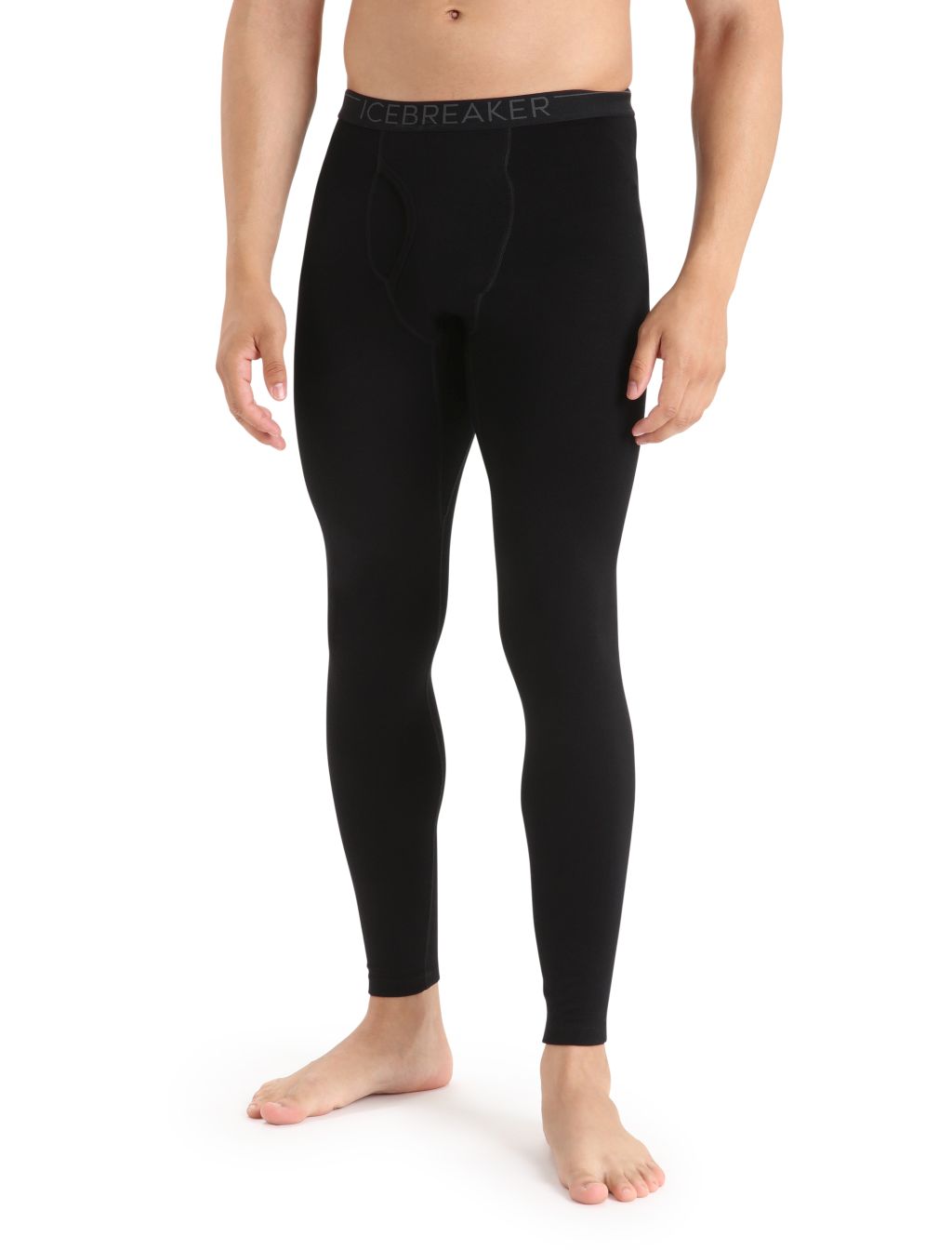 Pánské spodky ICEBREAKER Mens 260 Tech Leggings w Fly, Black velikost: L