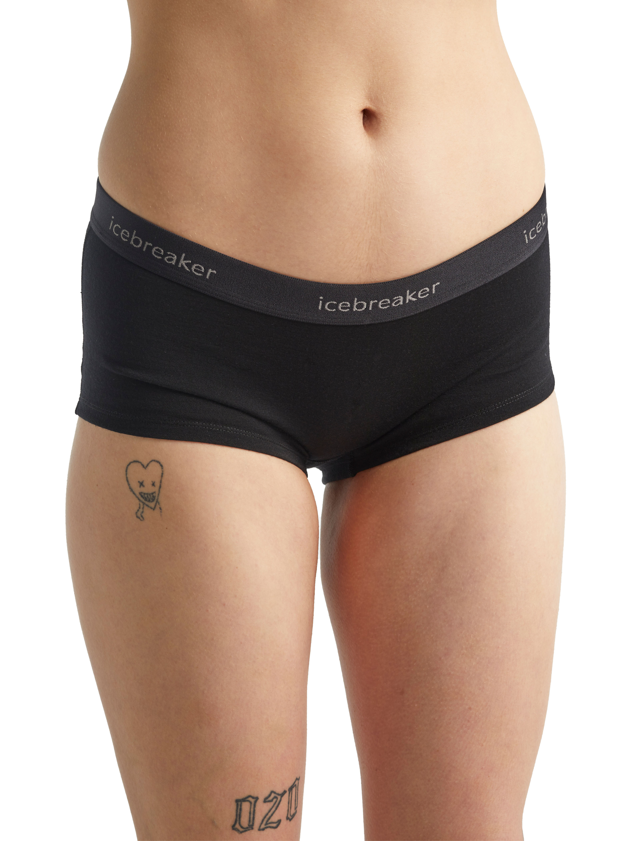 Dámské kalhotky ICEBREAKER Wmns 200 Oasis Boy shorts, Black velikost: L