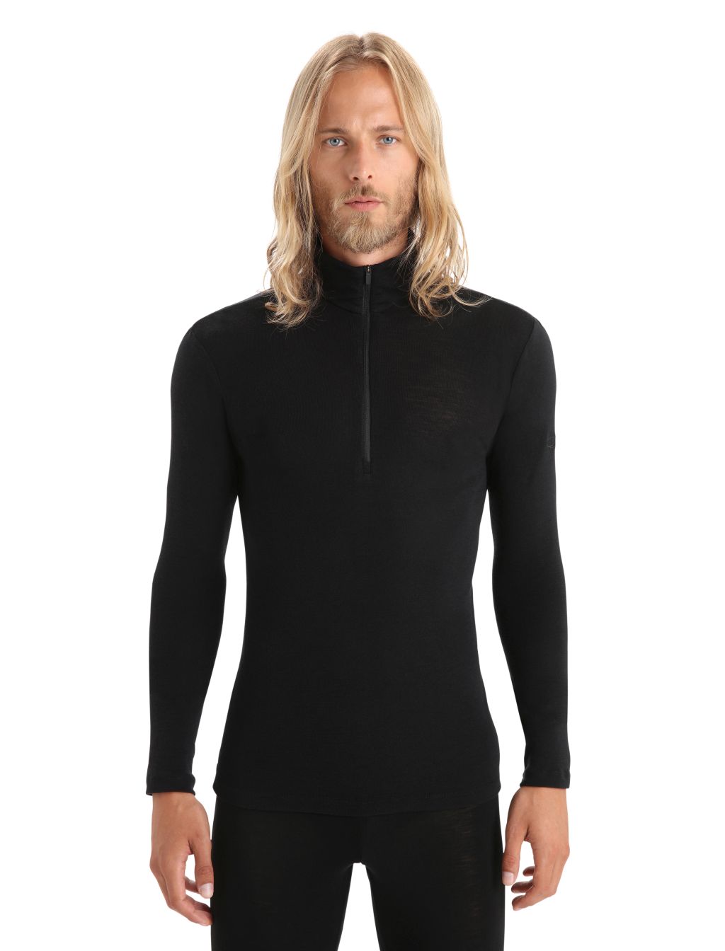 Pánské triko ICEBREAKER Mens 175 Everyday LS Half Zip, Black velikost: L