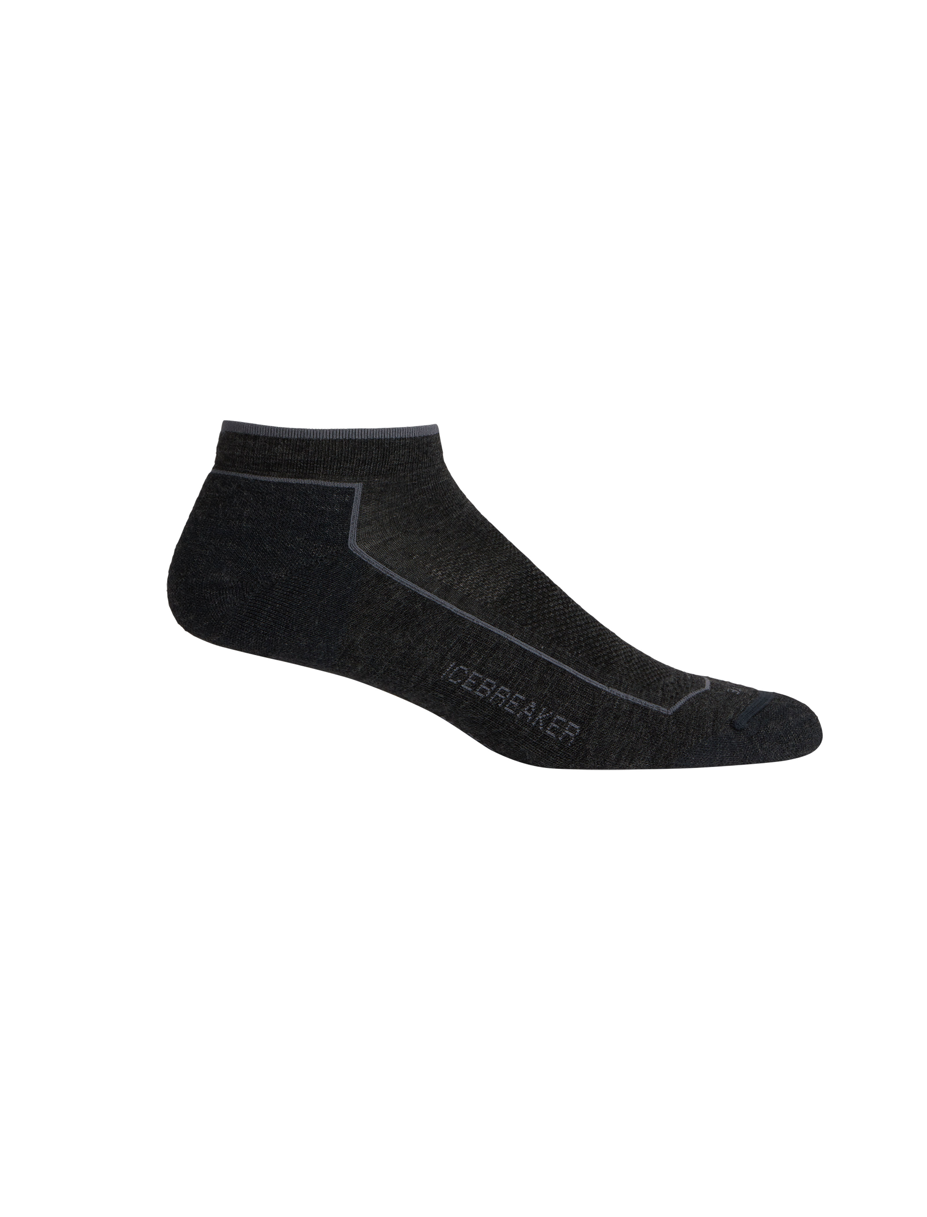 Pánské merino ponožky ICEBREAKER Mens Hike_Cool-Lite Low Cut, Jet HTHR velikost: 42-44 (M)