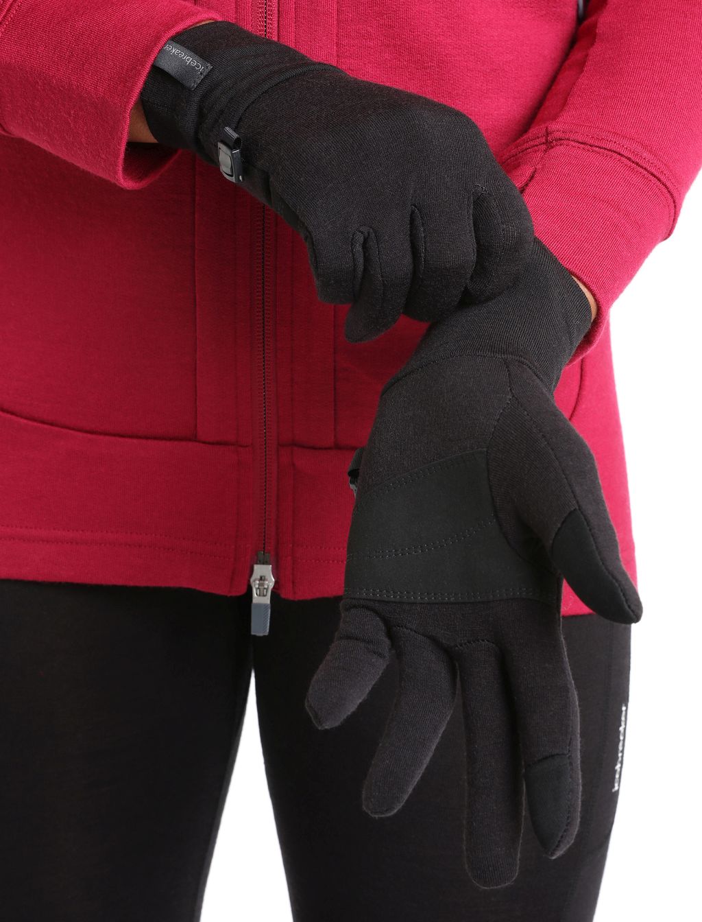 Rukavice ICEBREAKER Adult Sierra Gloves, Black velikost: L