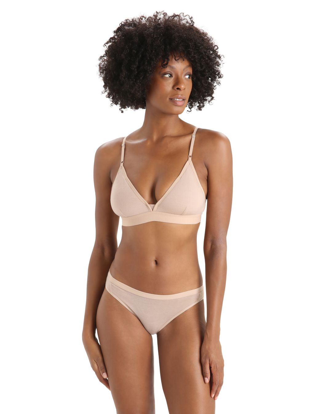 Dámské merino podprsenka ICEBREAKER Wmns Siren Bra, Praline velikost: M