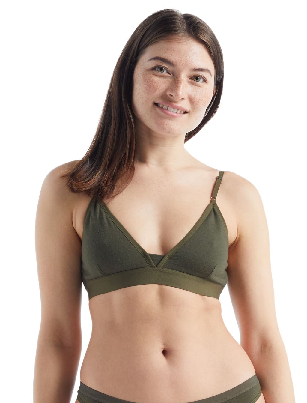 dámské merino podprsenka ICEBREAKER Wmns Siren Bra, Loden velikost: XS