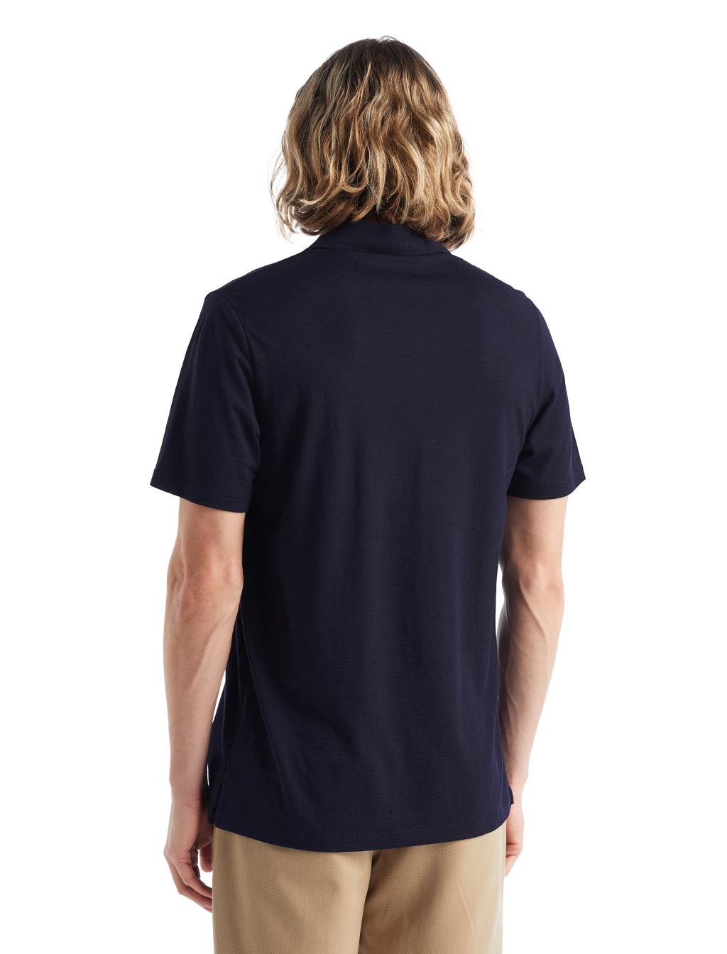 Pánské merino polo triko ICEBREAKER Mens Tech Lite II SS Polo, Midnight Navy velikost: XL