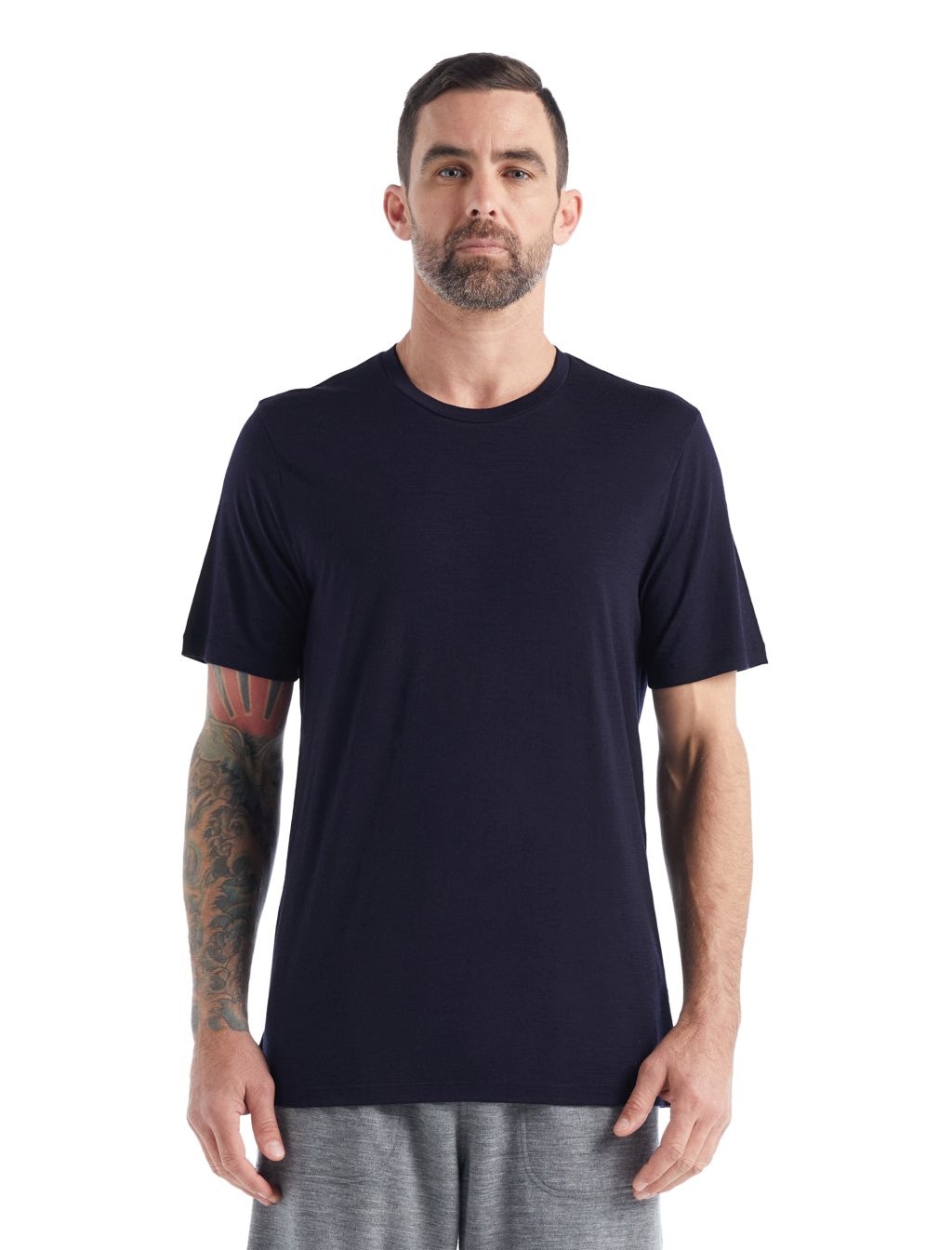 Pánské merino triko krátký rukáv ICEBREAKER Mens Tech Lite II SS Tee, Midnight Navy velikost: XS