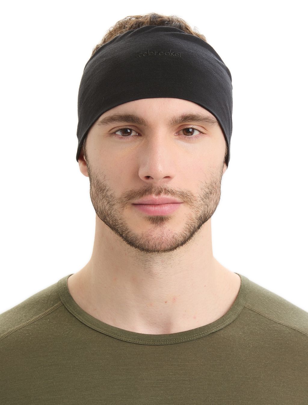 merino čelenka ICEBREAKER Adult Cool-Lite Flexi Headband, Black velikost: OS (UNI)