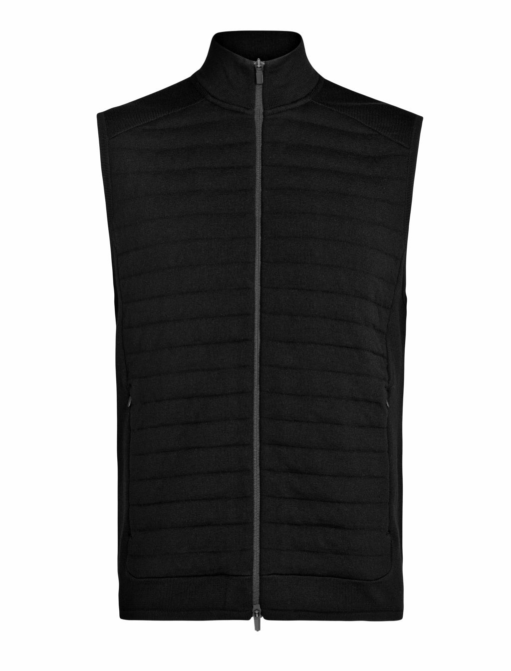 Pánská merino vesta ICEBREAKER Mens ZoneKnit Insulated Vest, Black velikost: XXL