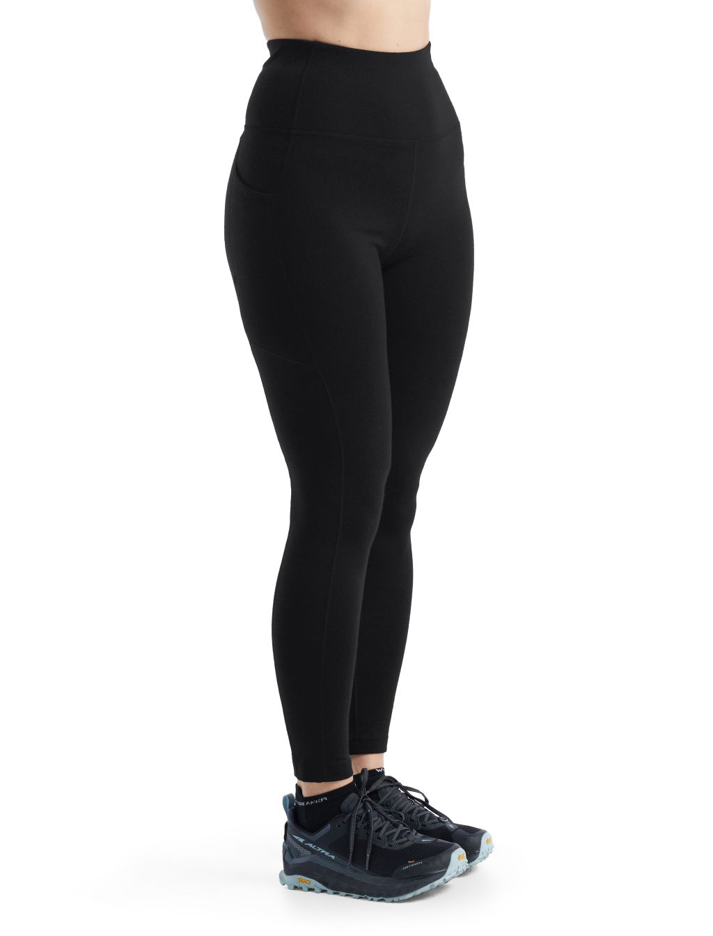 Dámské merino kalhoty ICEBREAKER Wmns Fastray High Rise Tights, Black velikost: M