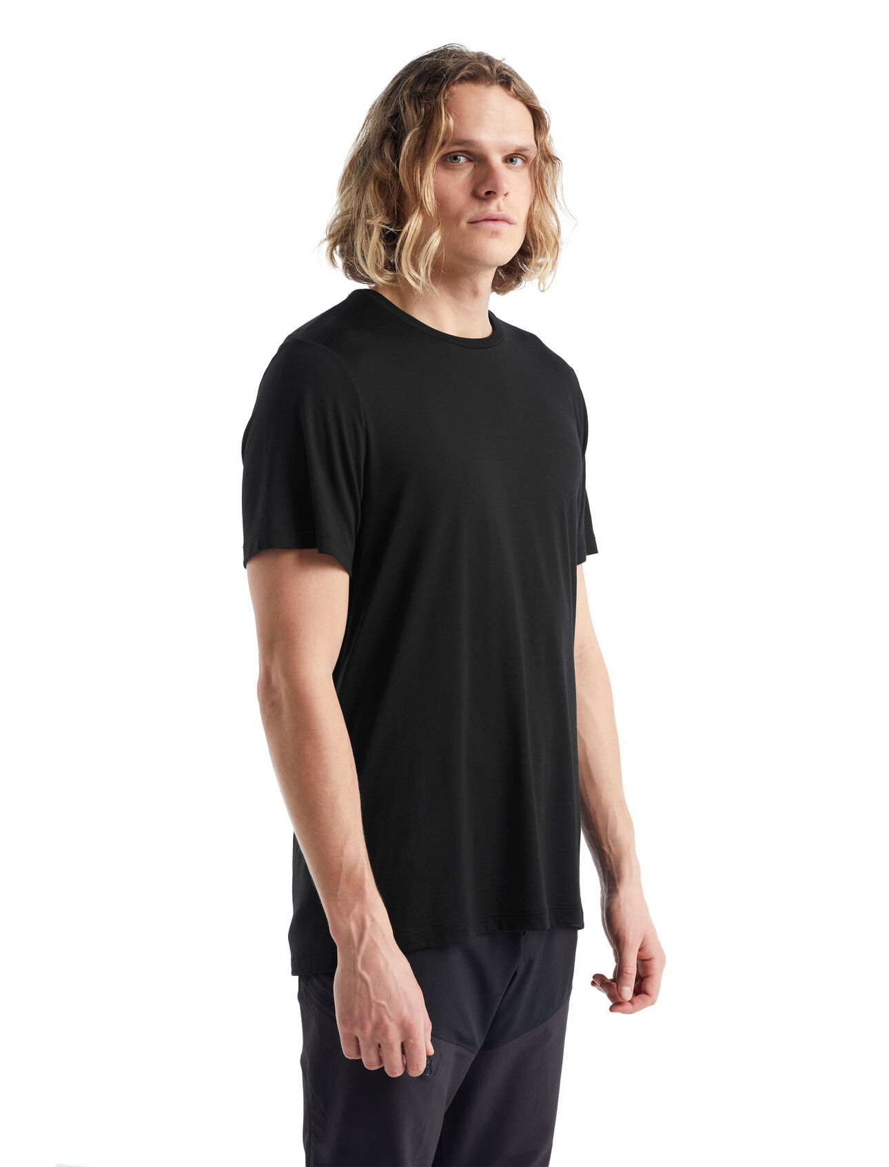 Pánské merino triko krátký rukáv ICEBREAKER Mens Sphere II SS Tee, Black velikost: XXL