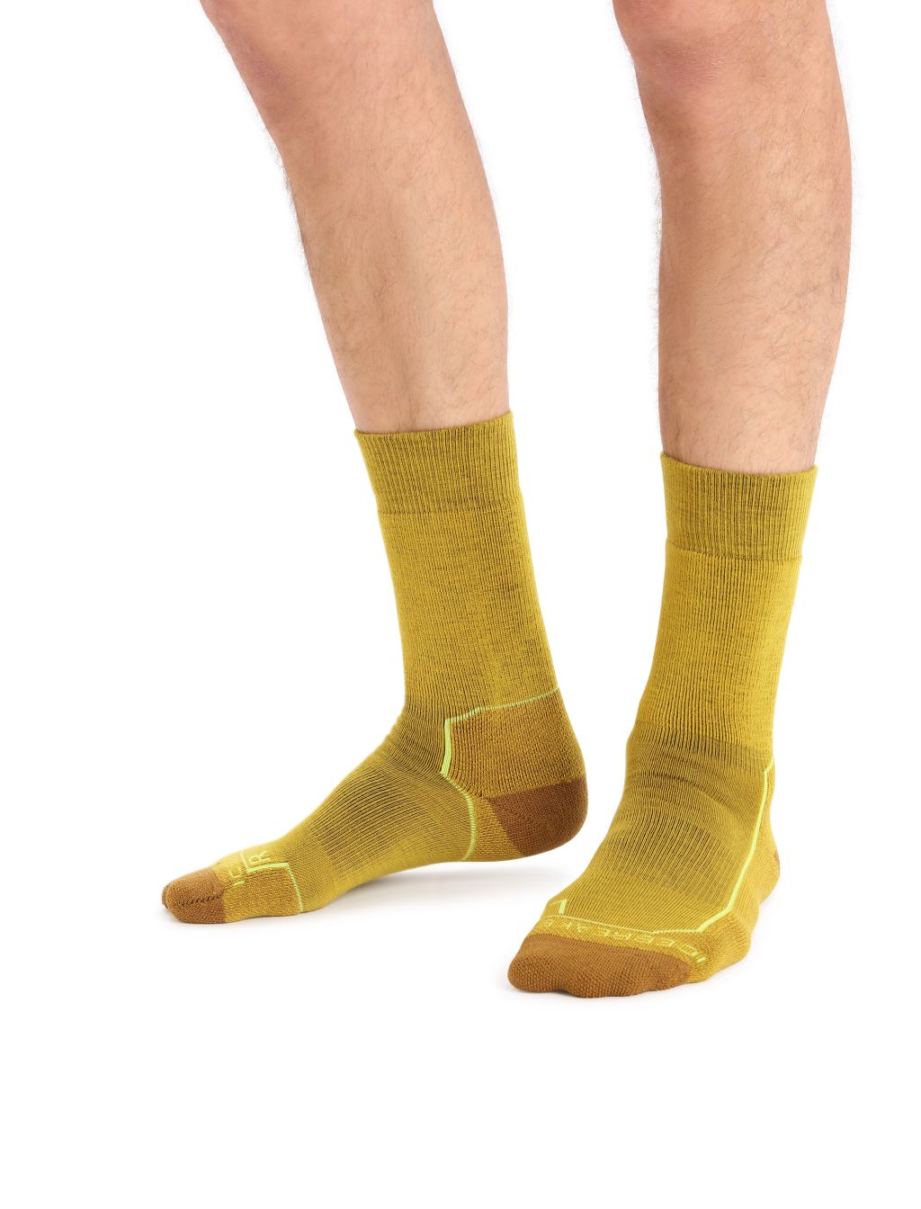 Pánské ponožky ICEBREAKER Mens Hike+ Medium Crew, Silent Gold/Clove/Shine velikost: S