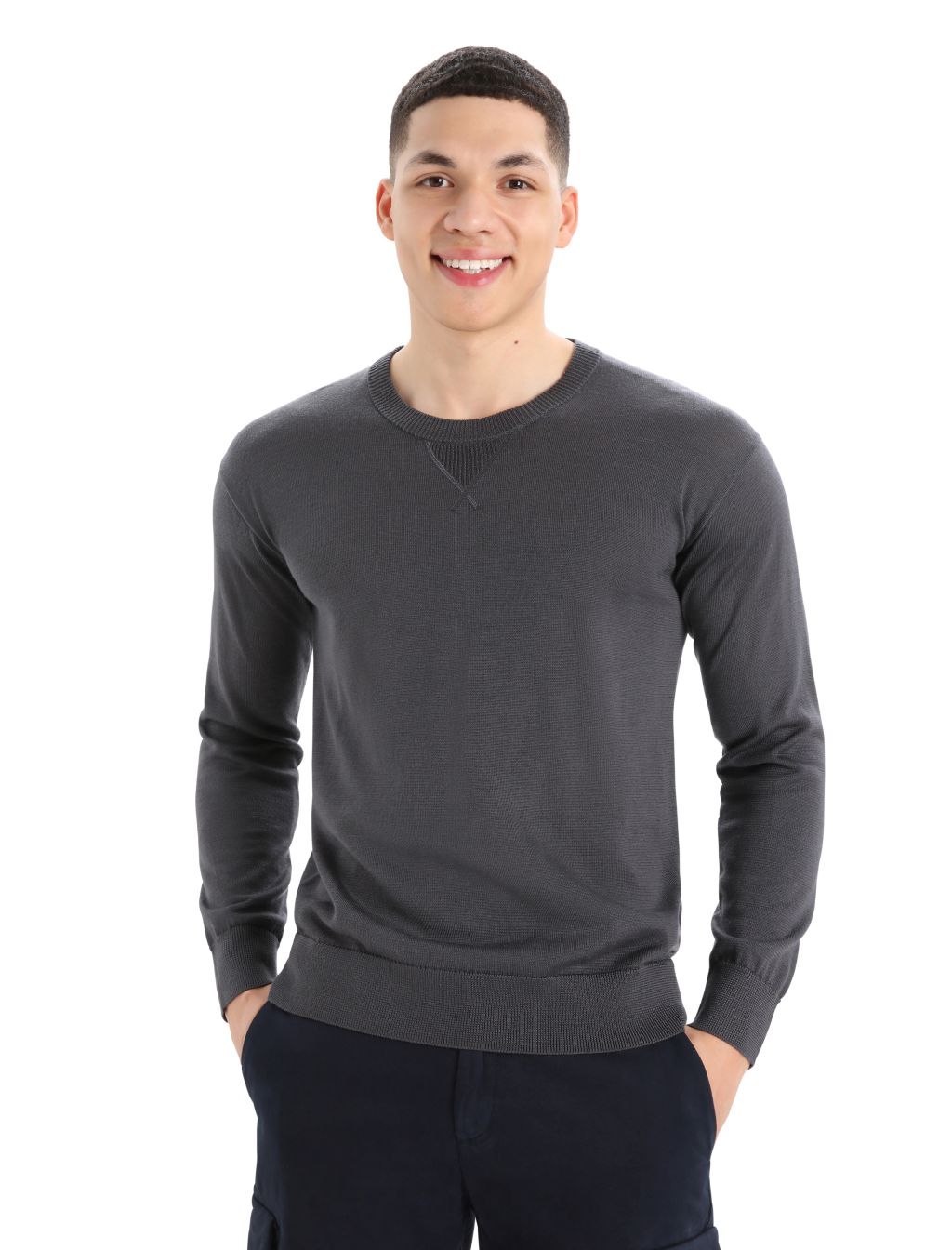 Pánský svetr ICEBREAKER Mens Nova Sweater Sweatshirt, Monsoon velikost: M