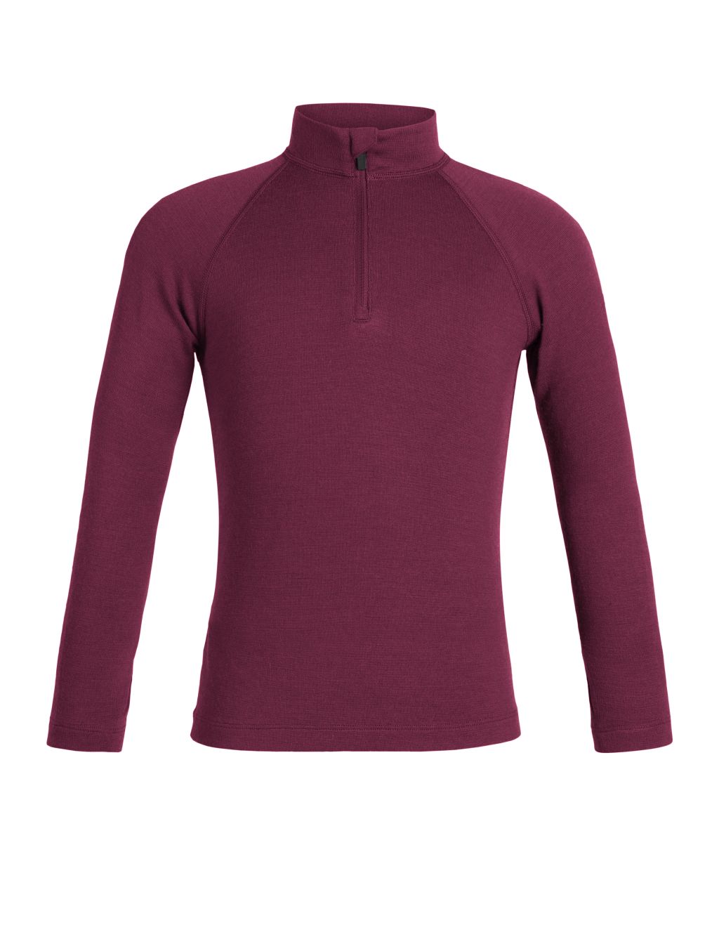 Dětské triko dlouhý rukáv, 1/2 zip ICEBREAKER Kids 260 Tech LS Half Zip, Cherry velikost: 12