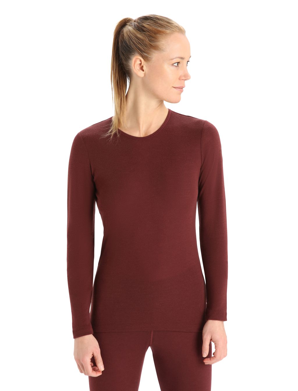 Dámské triko dlouhý rukáv ICEBREAKER Wmns 175 Everyday LS Crewe, Espresso velikost: XS