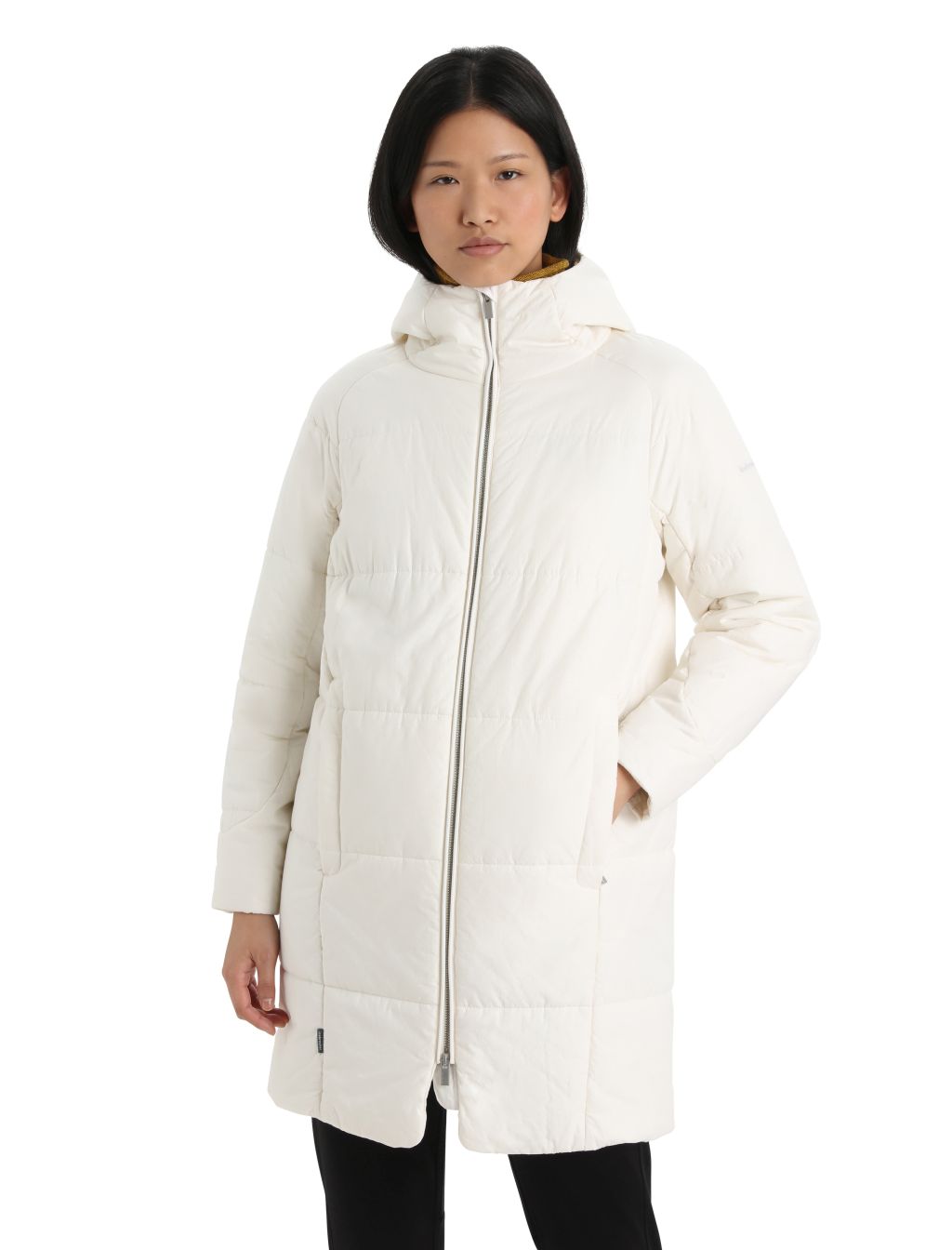 Dámská bunda ICEBREAKER Wmns MerinoLoft™ 3Q Hooded Jacket, Snow velikost: M