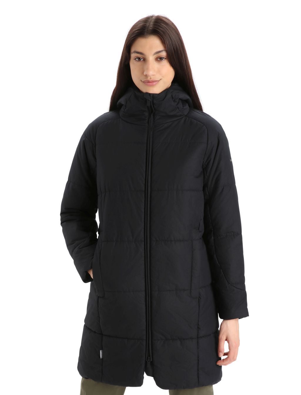 Dámská bunda ICEBREAKER Wmns MerinoLoft™ 3Q Hooded Jacket, Black velikost: S