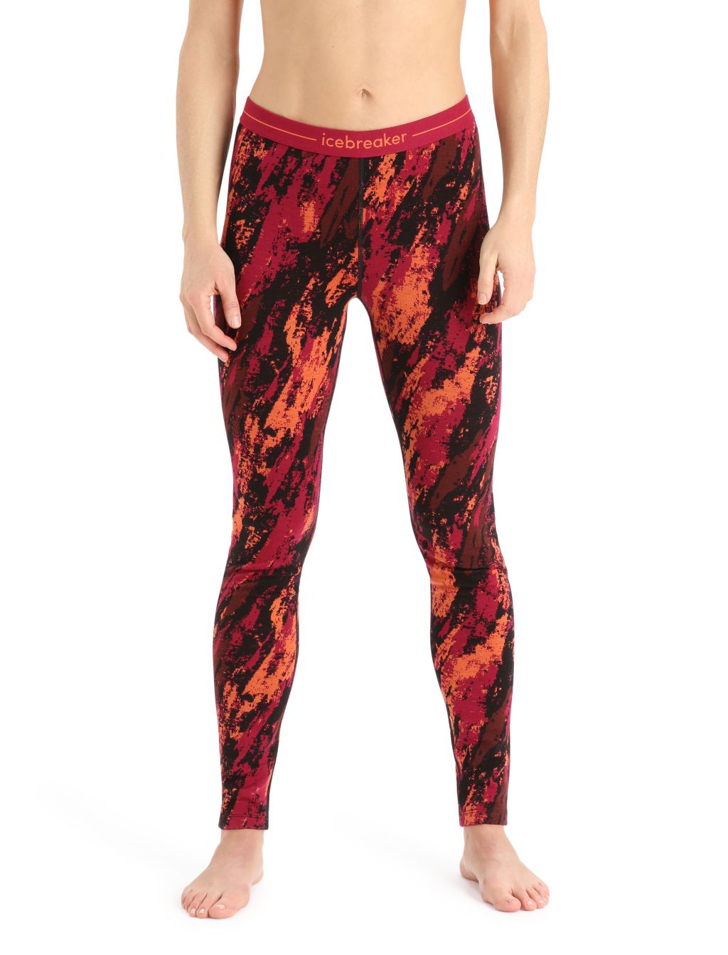 Dámské spodky ICEBREAKER Wmns 250 Vertex Leggings SediMenstary, Cherry/Flash/Black/J velikost: XS