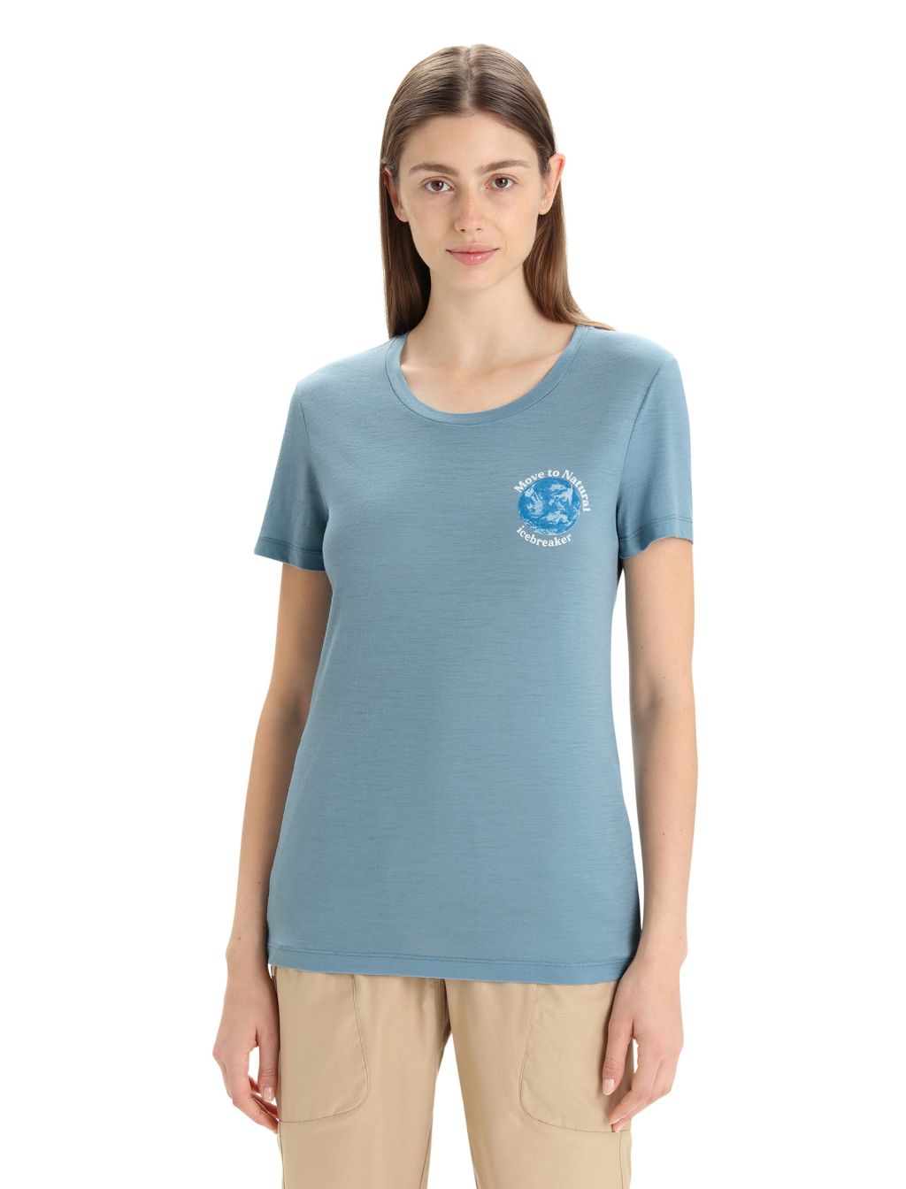 ICEBREAKER Wmns Tech Lite II SS Tee icebreaker Earth, Astral Blue velikost: XS