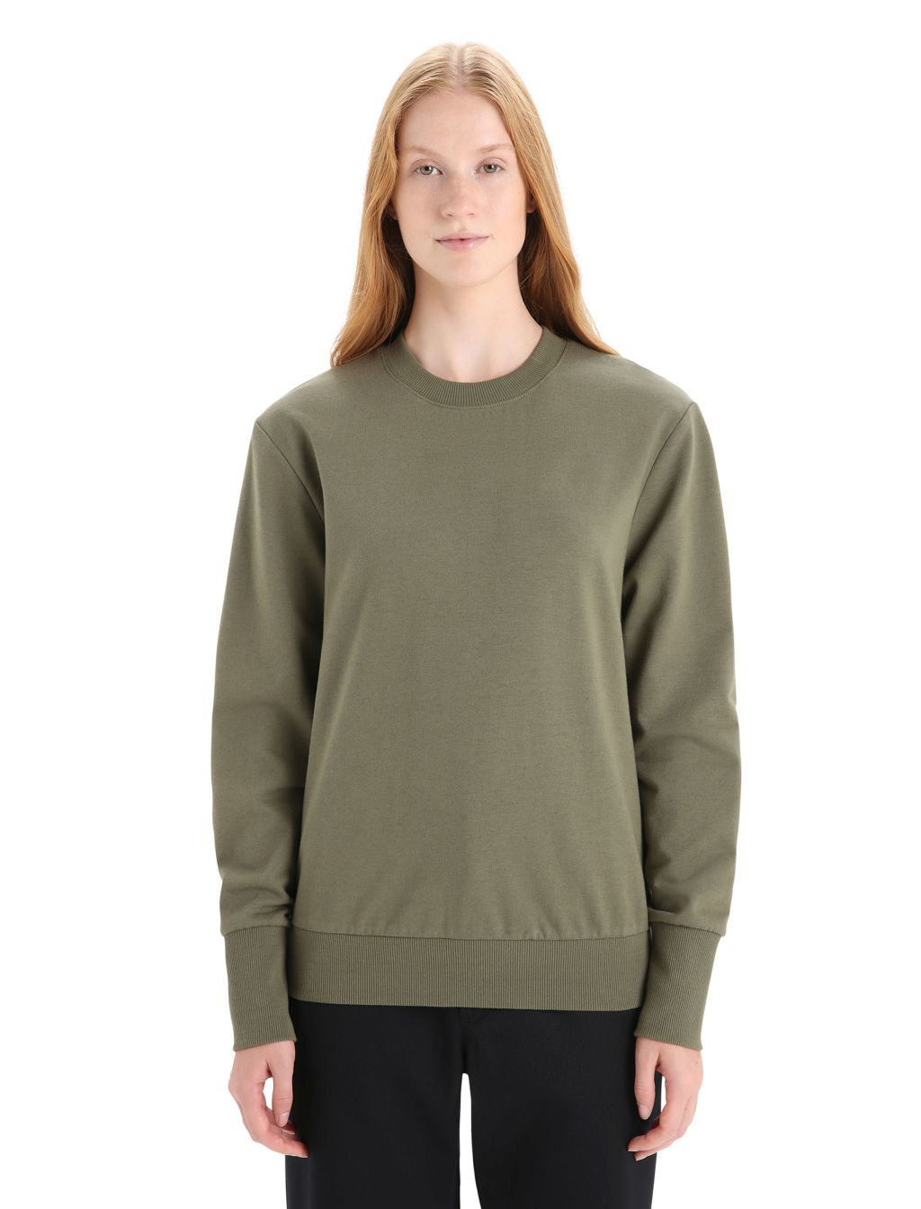 Dámská merino mikina ICEBREAKER Wmns Central II LS Sweatshirt, Loden velikost: L