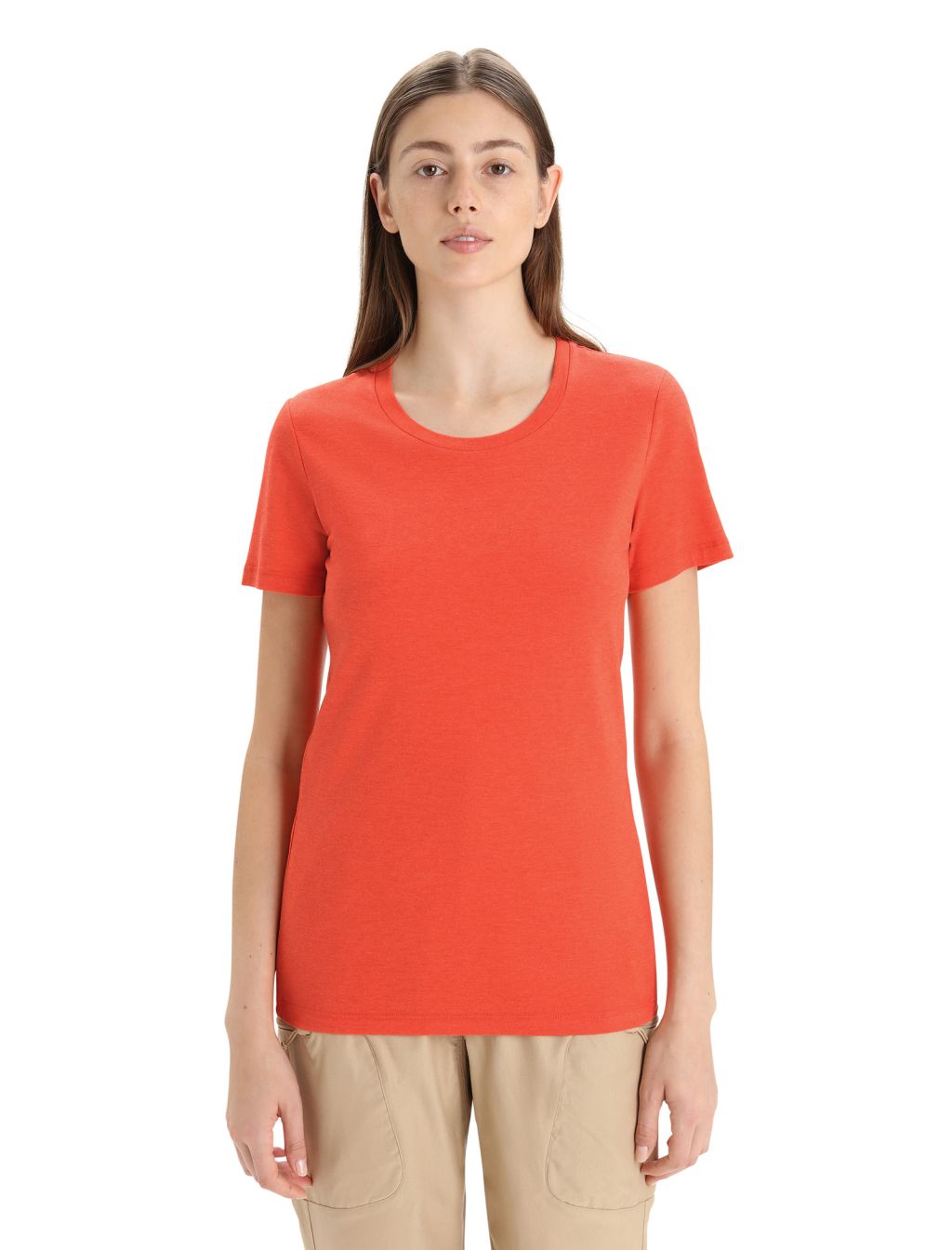 ICEBREAKER Wmns Central Classic SS Tee, Vibrant Earth velikost: M