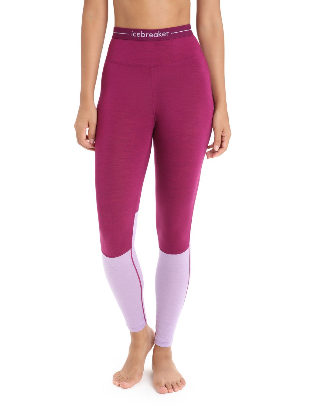 ICEBREAKER Wmns 125 ZoneKnit Leggings, Go Berry/Purple Haze velikost: XS