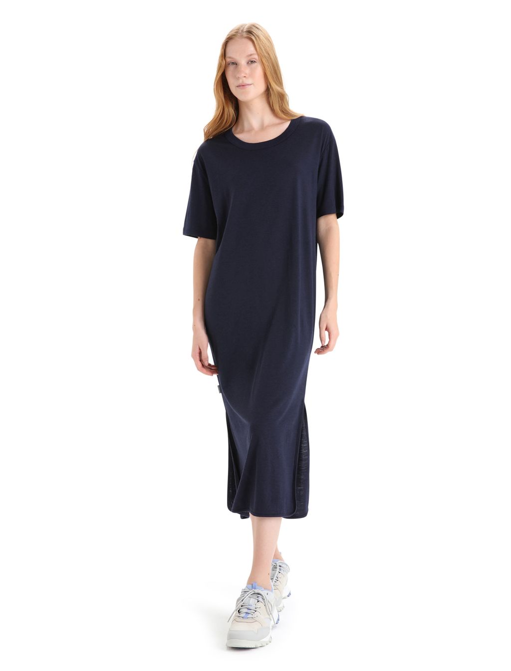 ICEBREAKER Wmns Granary Tee Dress, Midnight Navy velikost: XS