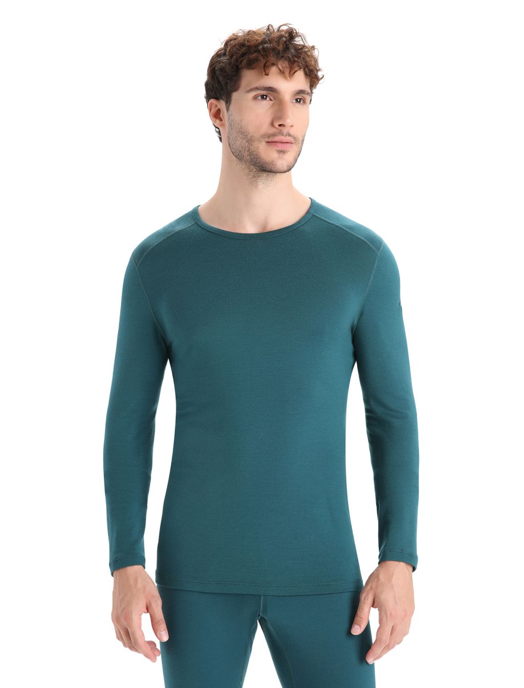 ICEBREAKER Mens 260 Tech LS Crewe, Green Glory velikost: XL