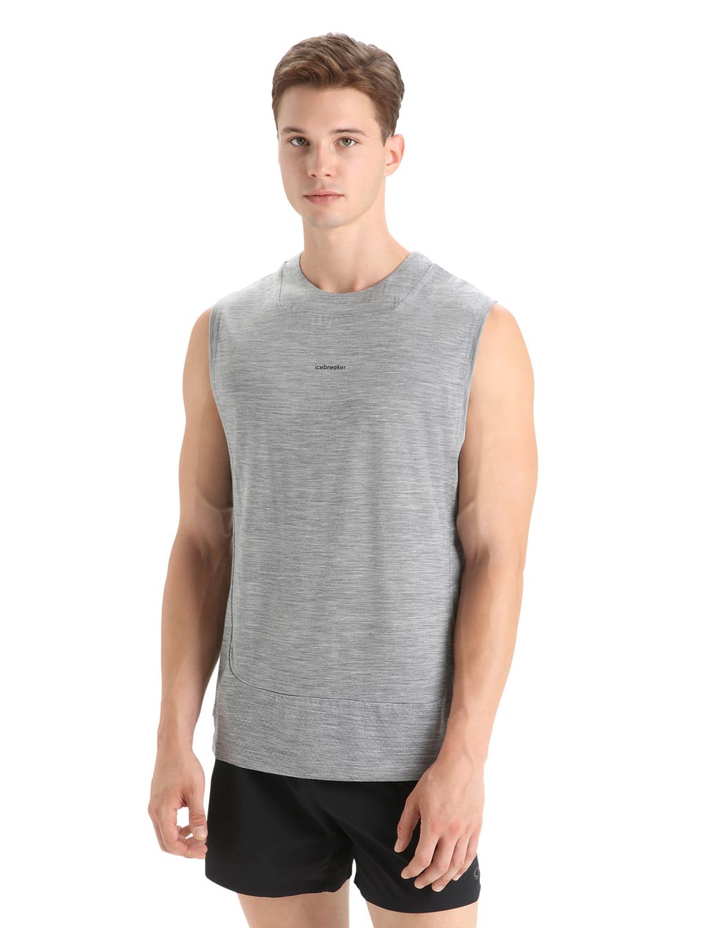 ICEBREAKER Mens ZoneKnit™ Tank, Metro Heather velikost: XXL