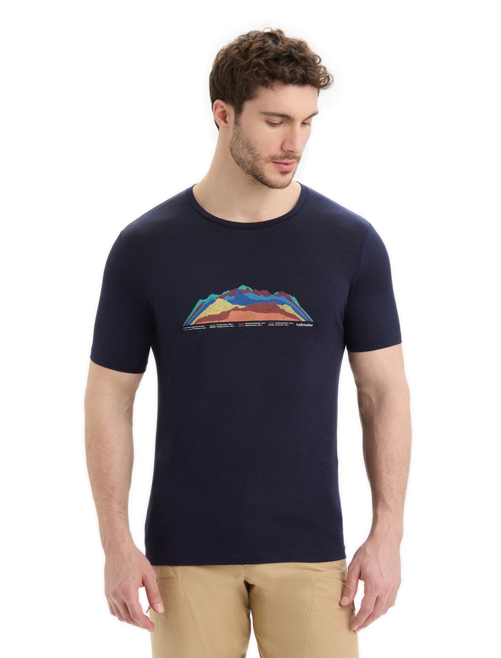 ICEBREAKER Mens Tech Lite II SS Tee TBC, Midnight Navy velikost: XS