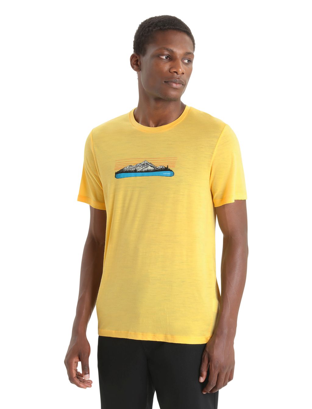 ICEBREAKER Mens Tech Lite II SS Tee Ski Fields, Summer velikost: S