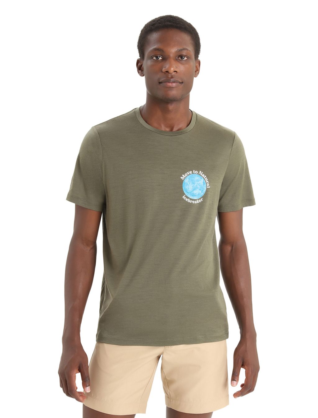 ICEBREAKER Mens Tech Lite II SS Tee icebreaker Earth, Loden velikost: XL