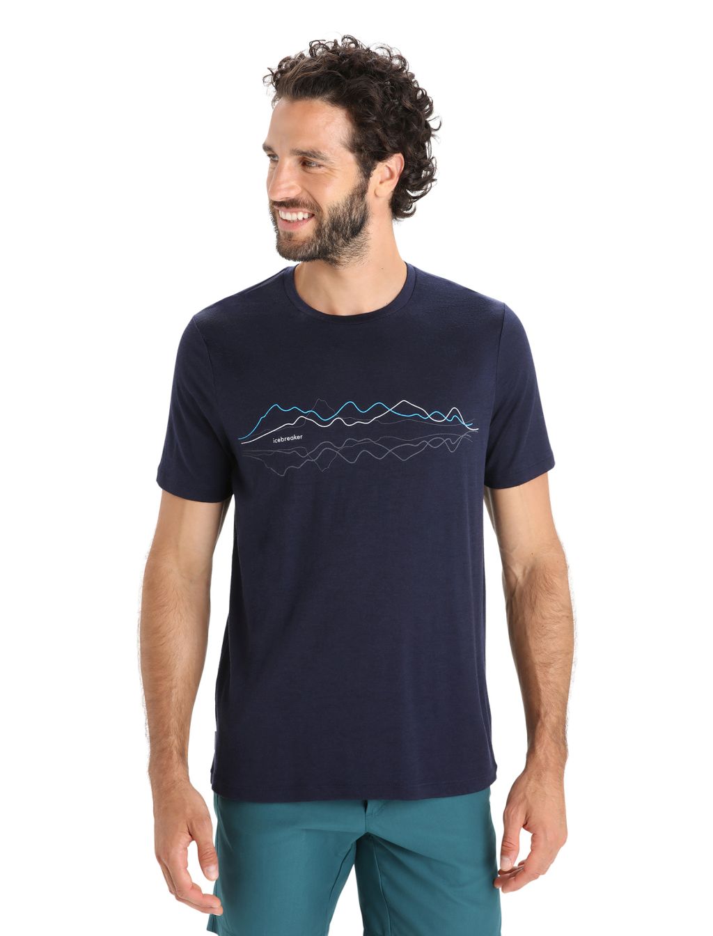 ICEBREAKER Mens Tech Lite II SS Tee Icebreaker, Midnight Navy velikost: S