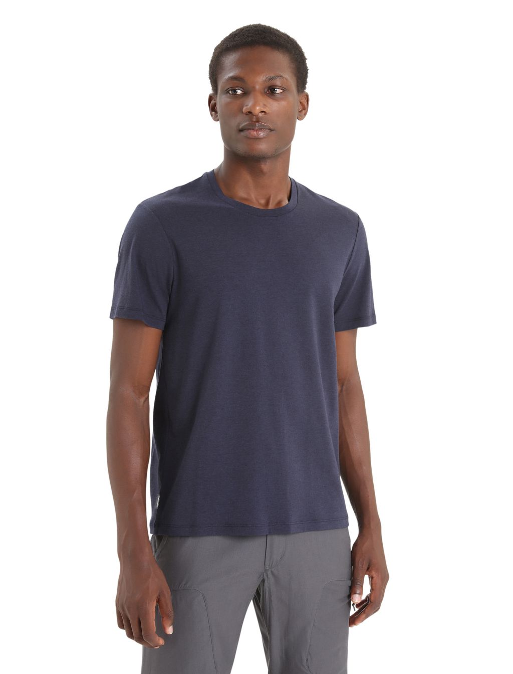 Pánské merino triko krátký rukáv ICEBREAKER Mens Central Classic SS Tee, Midnight Navy velikost: S