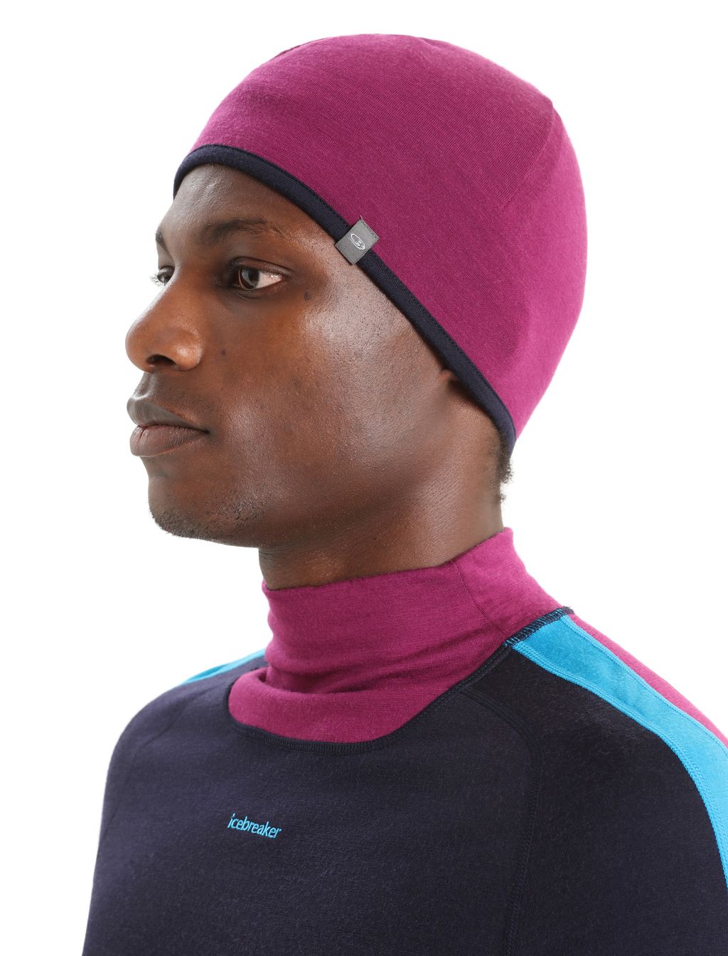 ICEBREAKER Unisex Pocket Hat, Go Berry/Midnight Navy velikost: OS (UNI)