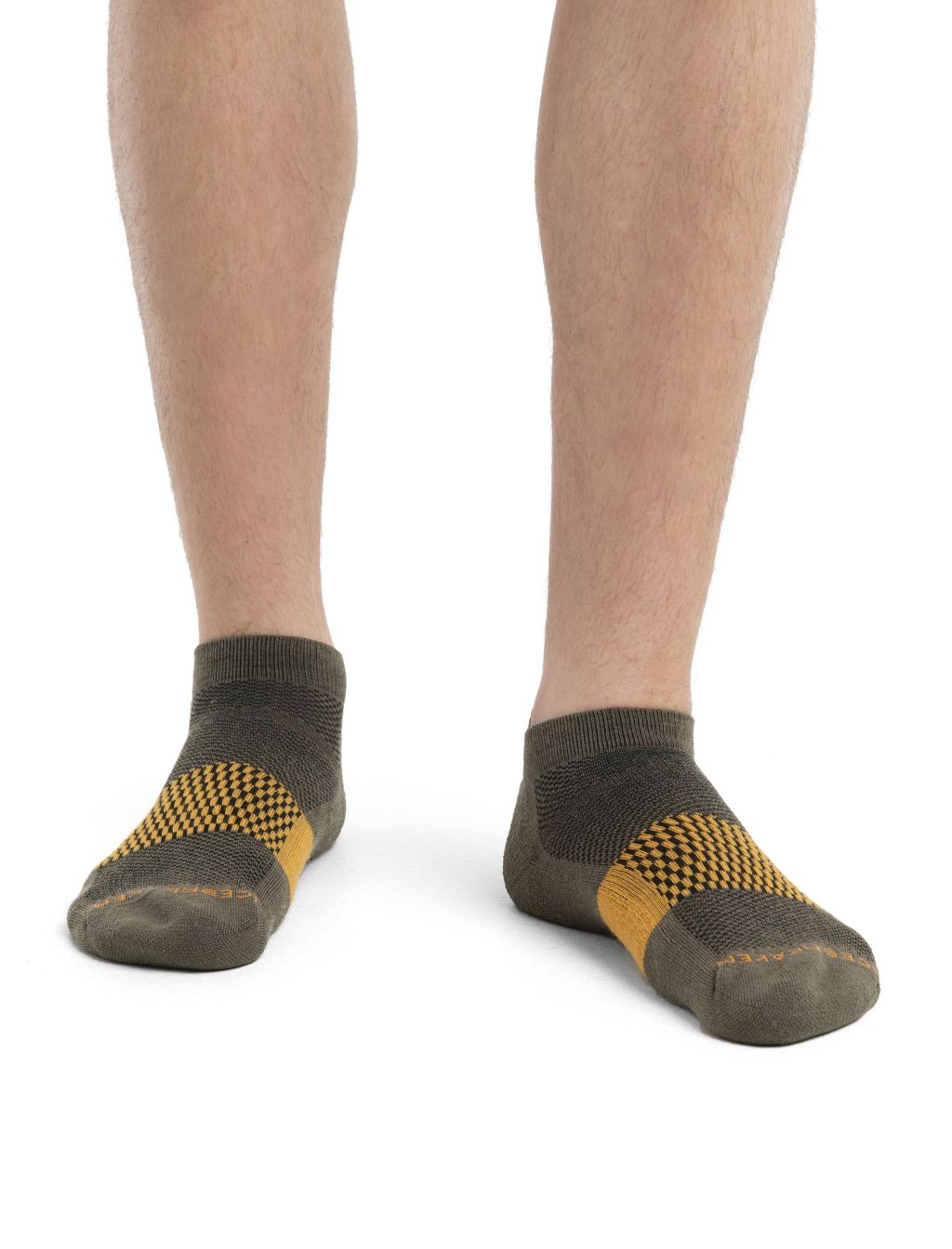 Pánské merino ponožky ICEBREAKER Mens Multisport Light Micro, Loden/Solar velikost: 44,5-46,5 (L)