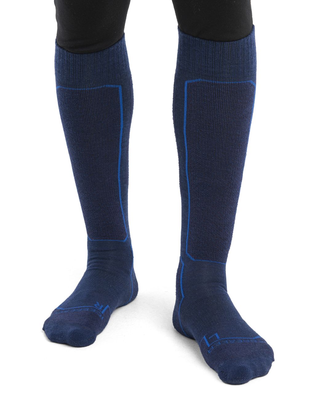 Pánské merino ponožky ICEBREAKER Mens Ski+ Light OTC, Royal Navy/Nghtsh/Lazurit velikost: 39-41,5 (S)