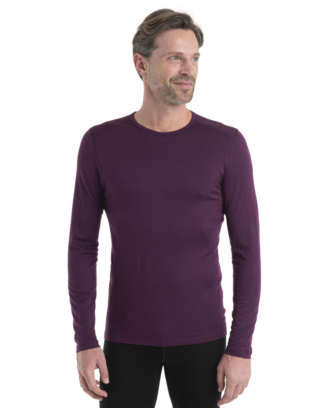 ICEBREAKER Mens 200 Oasis LS Crewe, Nightshade velikost: XL