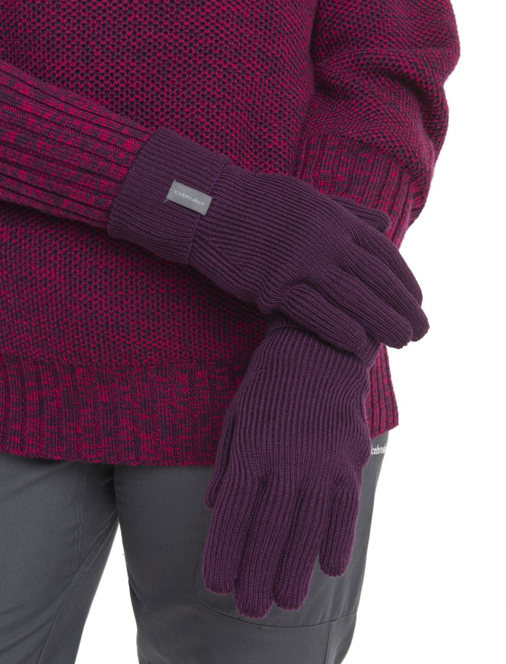 Merino rukavice ICEBREAKER Unisex Rixdorf Gloves, Nightshade velikost: L