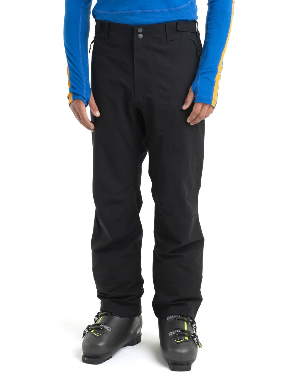 Pánské merino kalhoty ICEBREAKER Mens Merino Shell+ Peak Pants, Black velikost: L