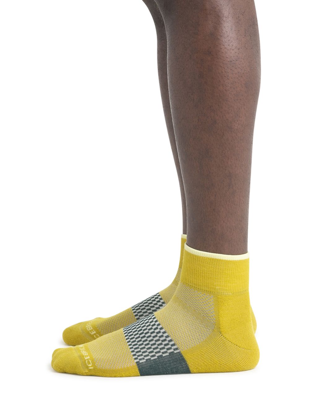 Pánské merino ponožky ICEBREAKER Mens Multisport Light Mini, Lux/Lucid/Fathom Green velikost: 39-41,5 (S)