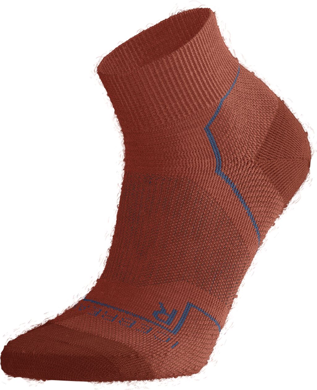 Pánské merino ponožky ICEBREAKER Mens Hike+ Light Mini, Ember/Molten/Kyanite velikost: 42-44 (M)