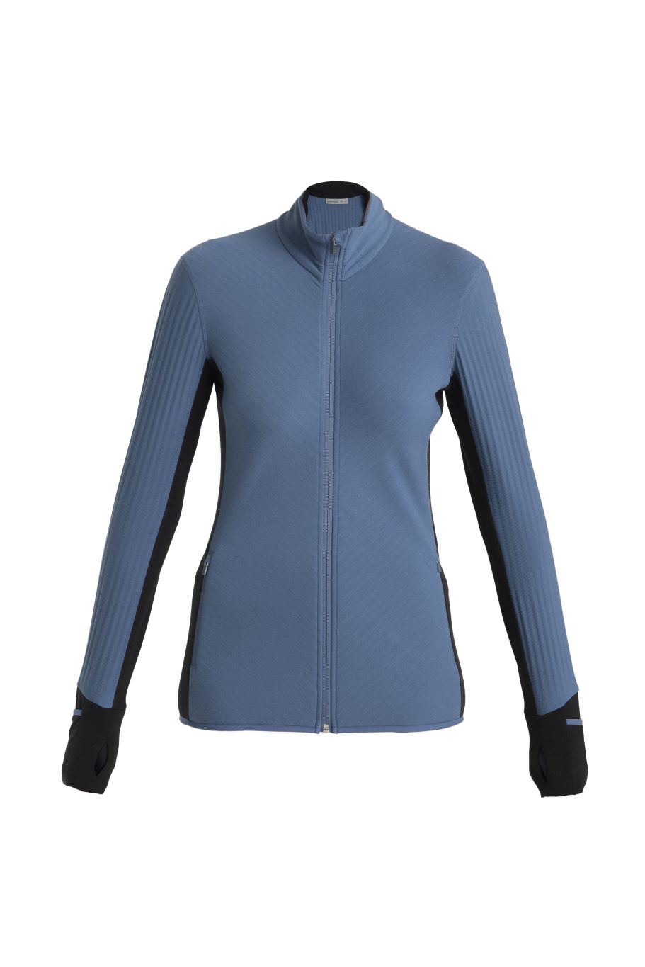 ICEBREAKER Wmns Descender LS Zip, Dawn/Black/Cb velikost: XS