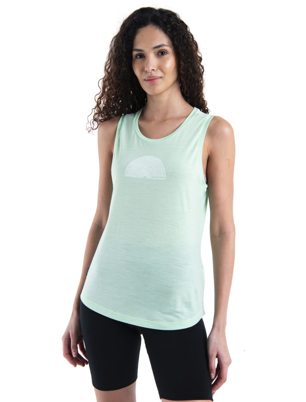 ICEBREAKER Wmns Merino 125 Cool-Lite™ Sphere III Tank Summer Shine, Glass velikost: L