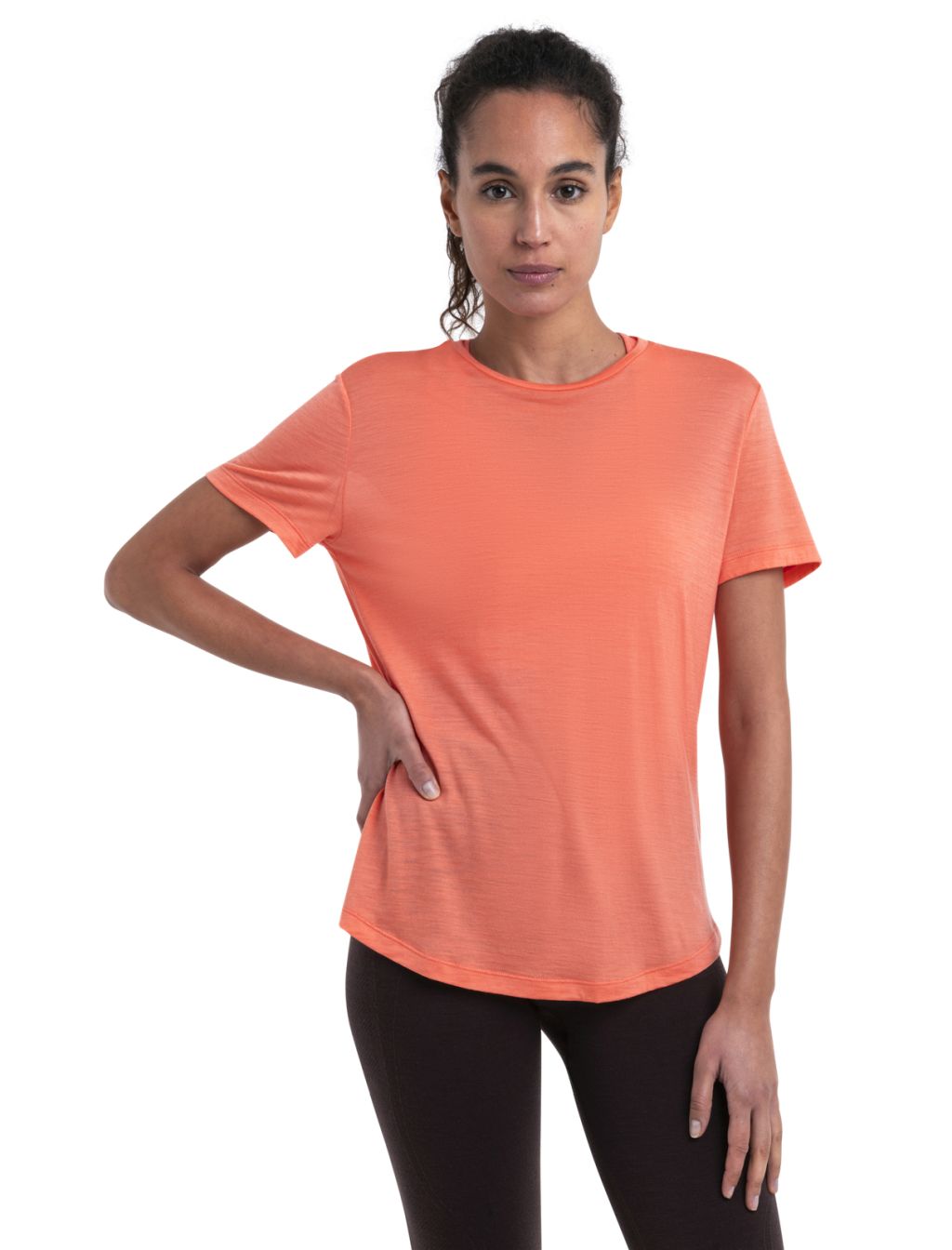 Dámské merino triko krátký rukáv ICEBREAKER Wmns Merino 125 Cool-Lite™ Sphere III SS Tee, Tang velikost: L