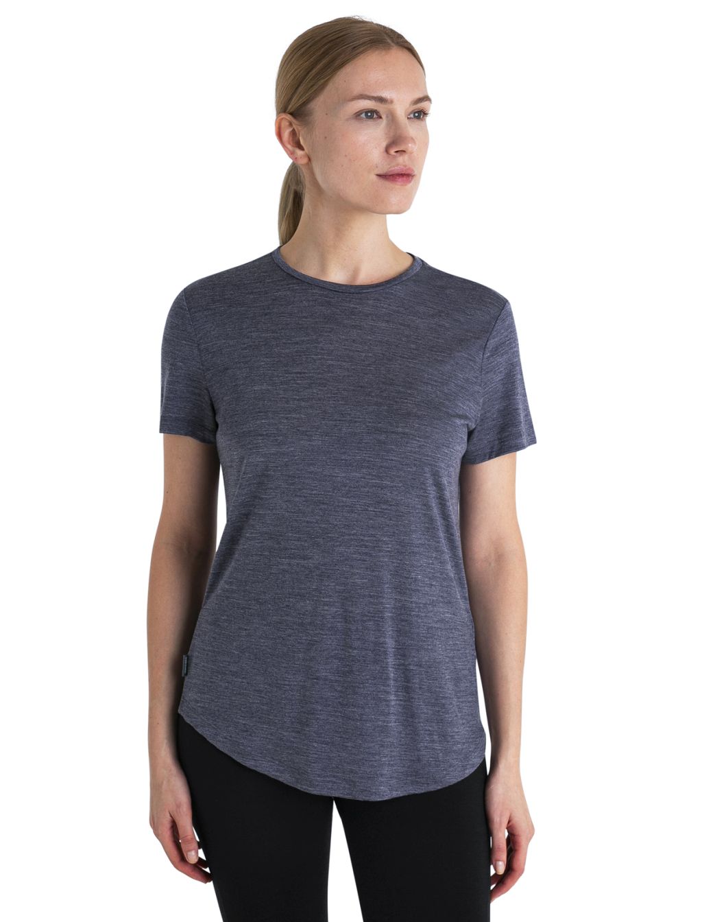 Dámské merino triko krátký rukáv ICEBREAKER Wmns Merino 125 Cool-Lite™ Sphere III SS Tee, Midnight Navy Heather velikost: L