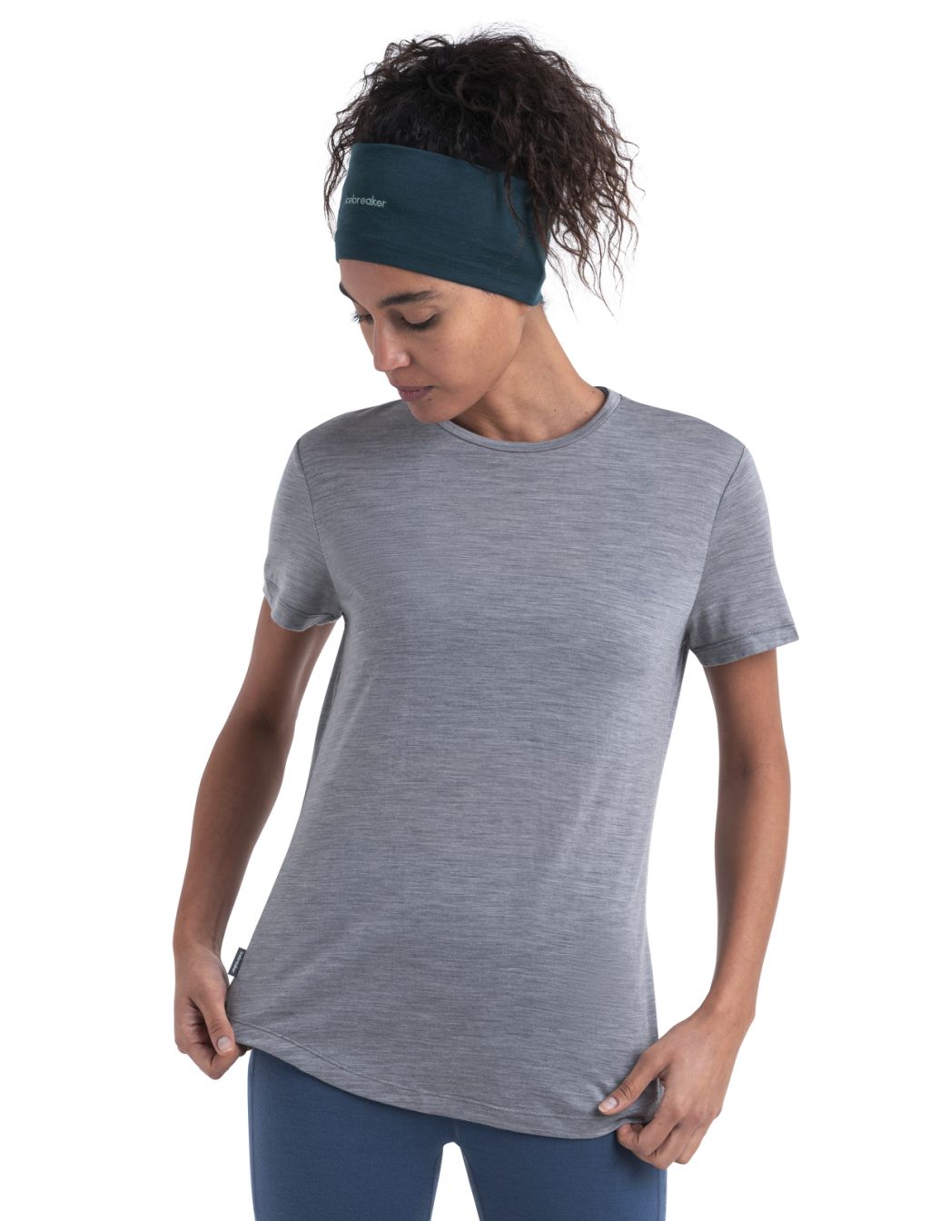 Dámské merino triko krátký rukáv ICEBREAKER Wmns Merino 125 Cool-Lite™ Sphere III SS Tee, Metro Heather velikost: L