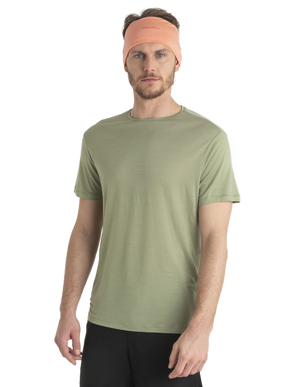 Pánské merino triko krátký rukáv ICEBREAKER Mens Merino 125 Cool-Lite™ Sphere III SS Tee, Lichen velikost: L