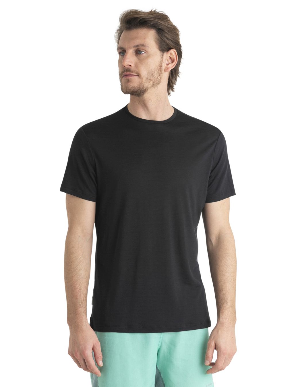 Pánské merino triko krátký rukáv ICEBREAKER Mens Merino 125 Cool-Lite™ Sphere III SS Tee, Black velikost: L