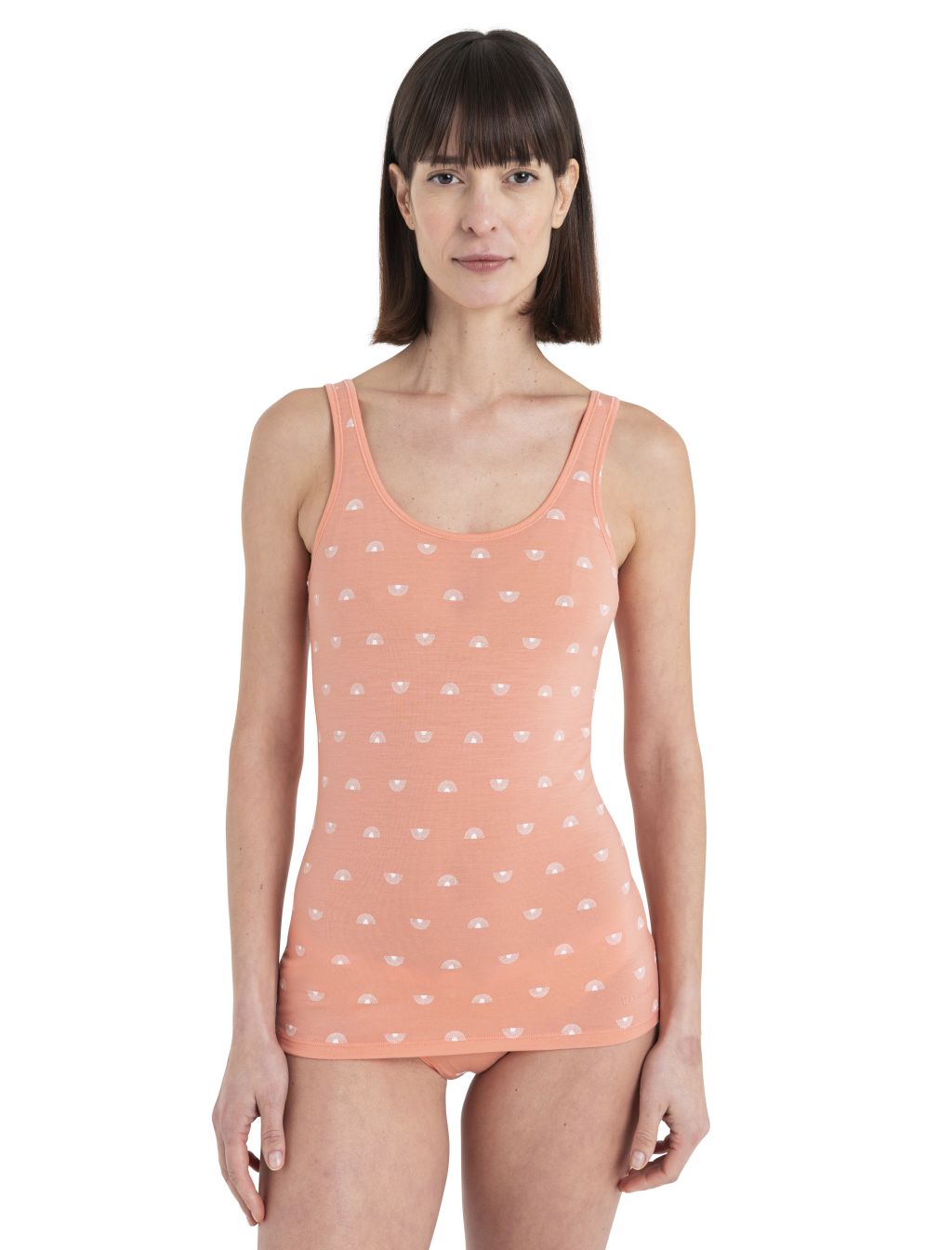 ICEBREAKER Wmns Merino Siren Tank Shine AOP, Glow/Aop velikost: XS