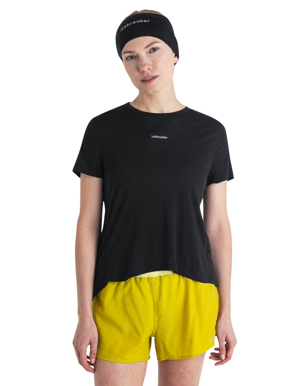 Dámské merino triko krátký rukáv ICEBREAKER Wmns Merino 125 Cool-Lite™ Speed SS Tee, Black velikost: XS